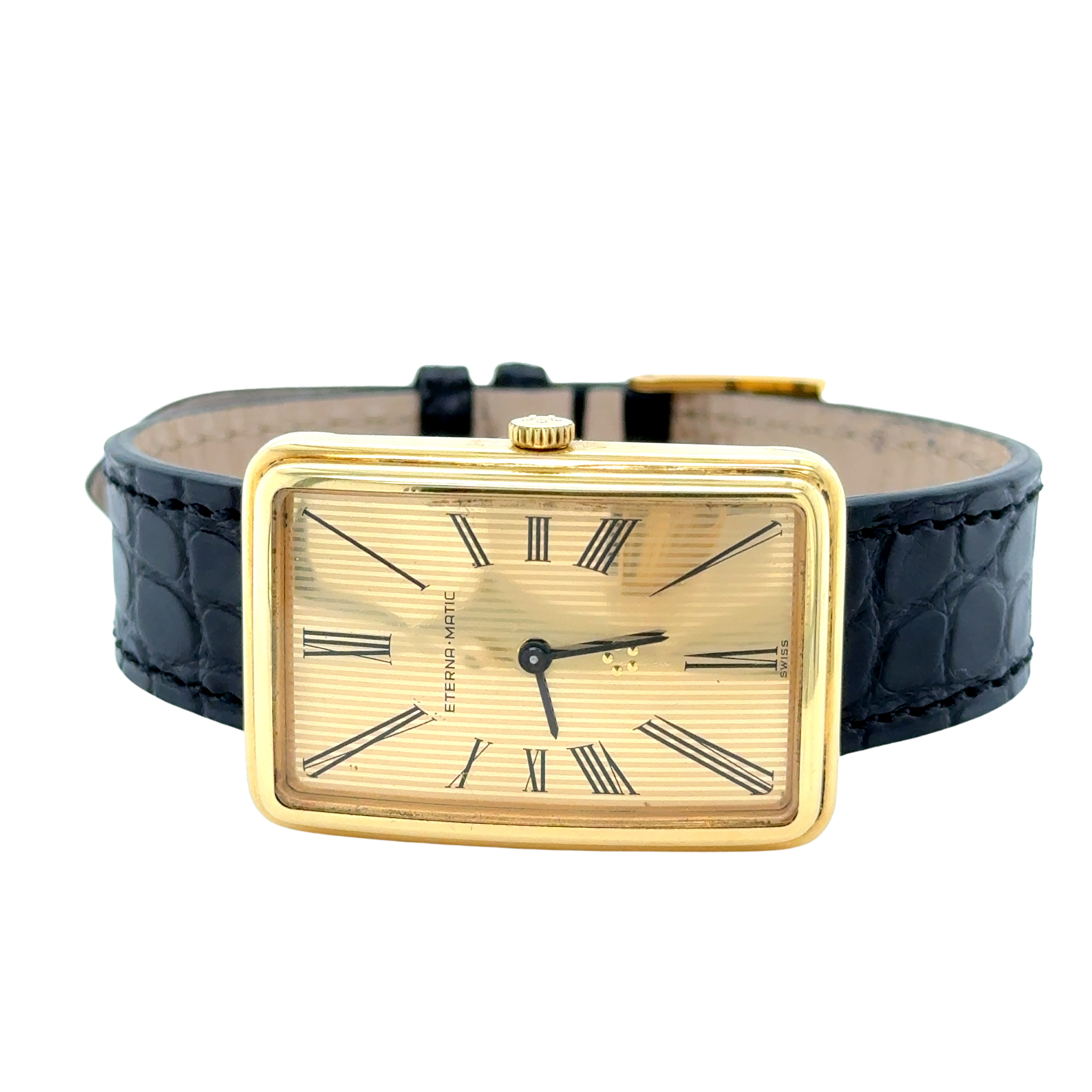 ETERNA MATIC - Montre rectangulaire - Or jaune