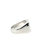 Chevalière Initiale « B » - Or Blanc