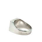 Chevalière Initiale « B » - Or Blanc