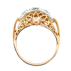 Bague Tank - Or Rose et Platine - Diamants - 1940