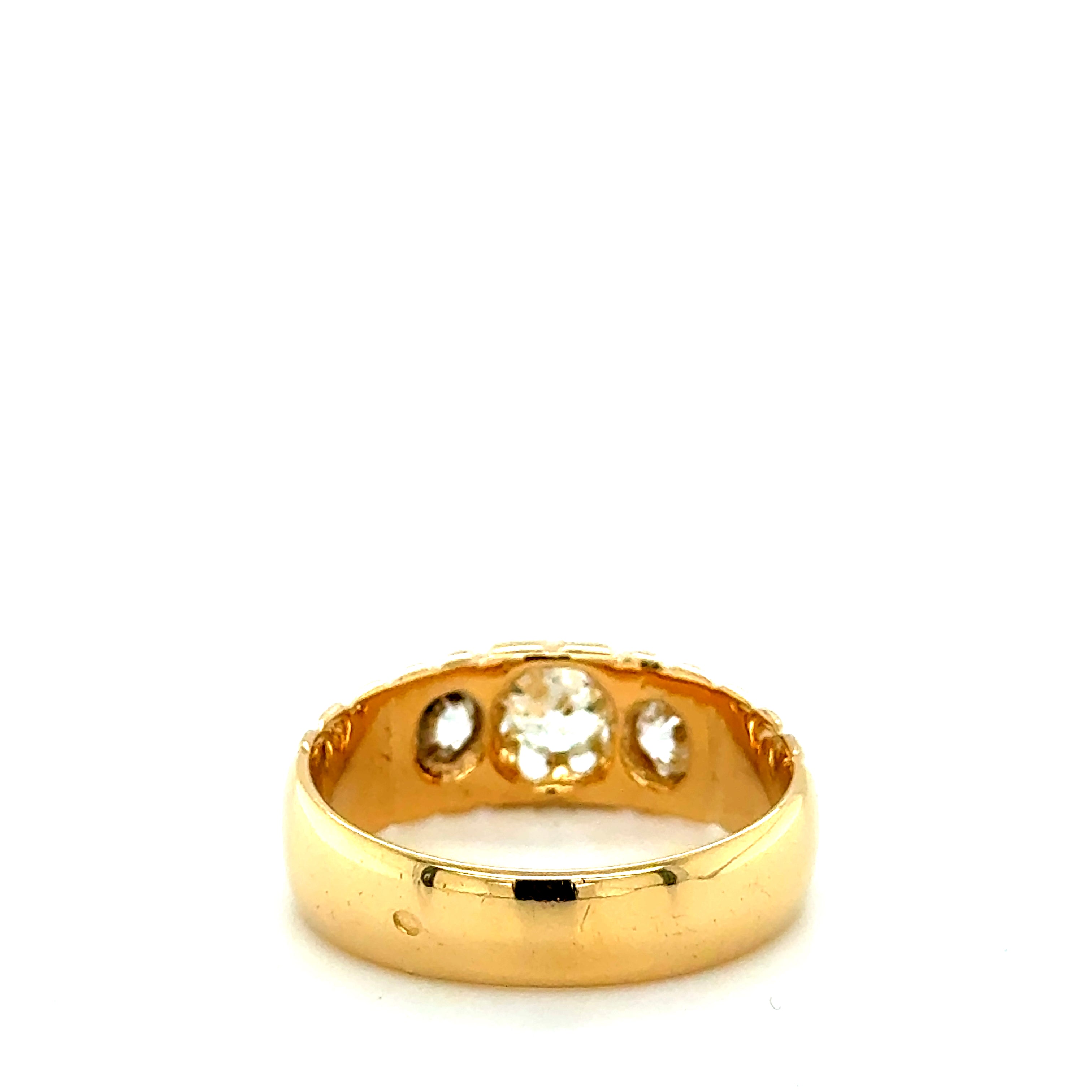 Bague Rétro Or jaune et diamants