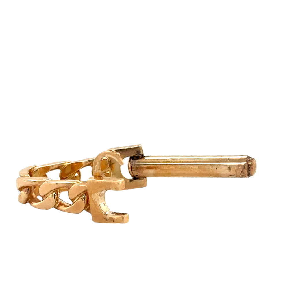 Boutons de manchette - Or jaune - Modéle Etrier