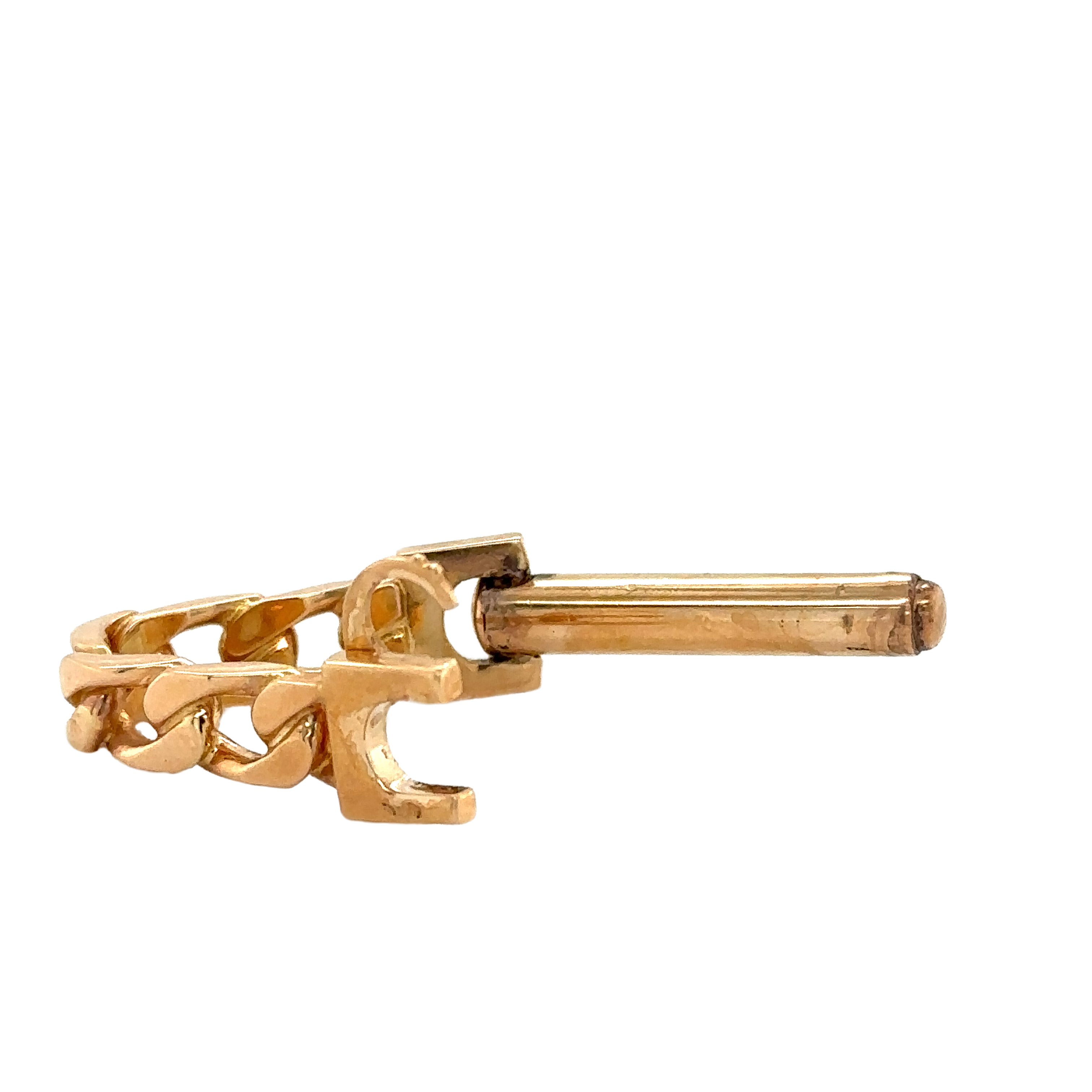 Boutons de manchette - Or jaune - Modéle Etrier