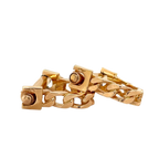 Boutons de manchette - Or jaune - Modéle Etrier