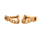 Boutons de manchette - Or jaune - Modéle Etrier