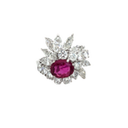 Bague Cocktail - Rubis et Diamants