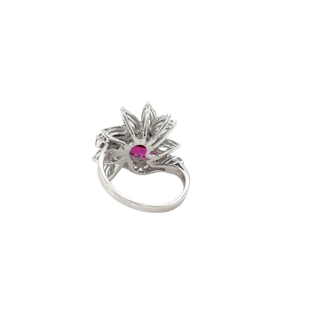Bague Cocktail - Rubis et Diamants