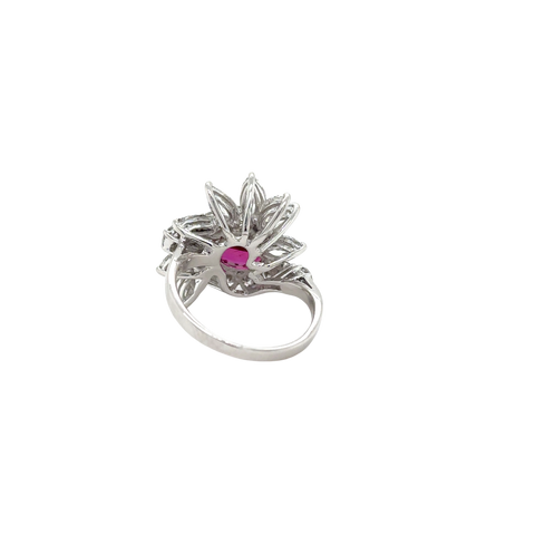 Bague Cocktail - Rubis et Diamants