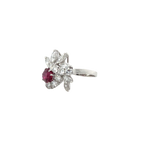 Bague Cocktail - Rubis et Diamants