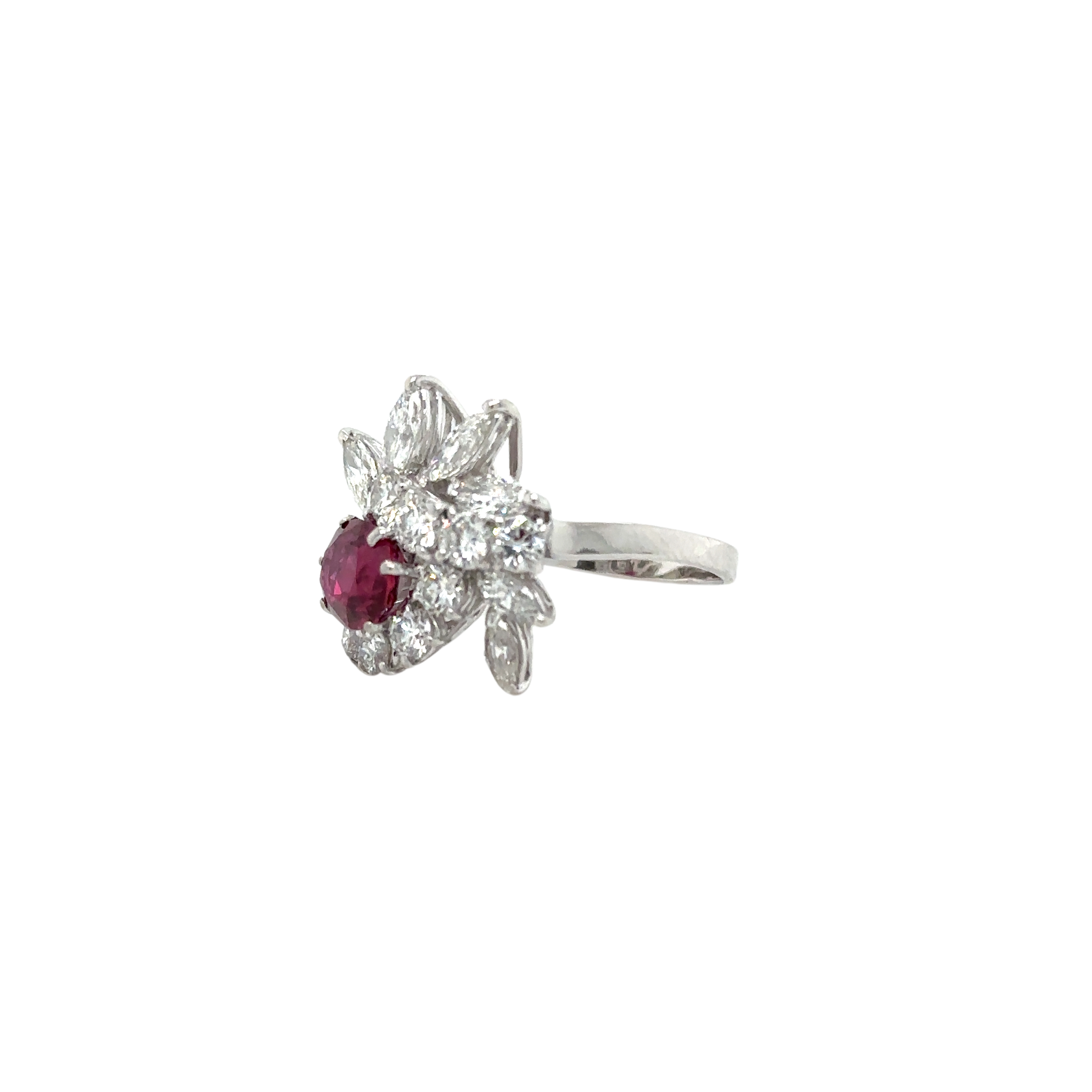 Bague Cocktail - Rubis et Diamants