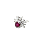 Bague Cocktail - Rubis et Diamants