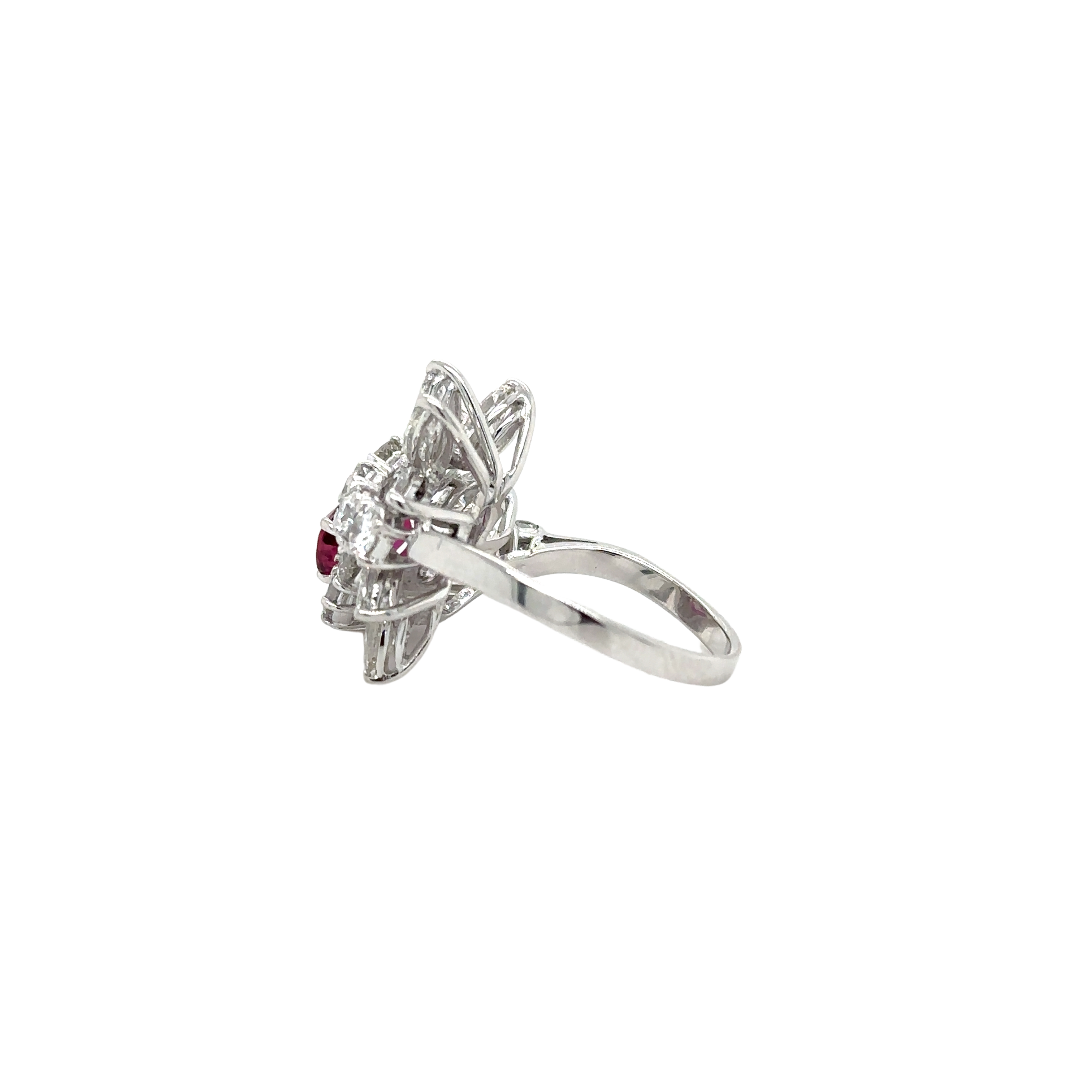 Bague Cocktail - Rubis et Diamants