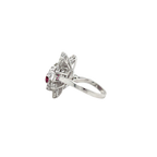 Bague Cocktail - Rubis et Diamants