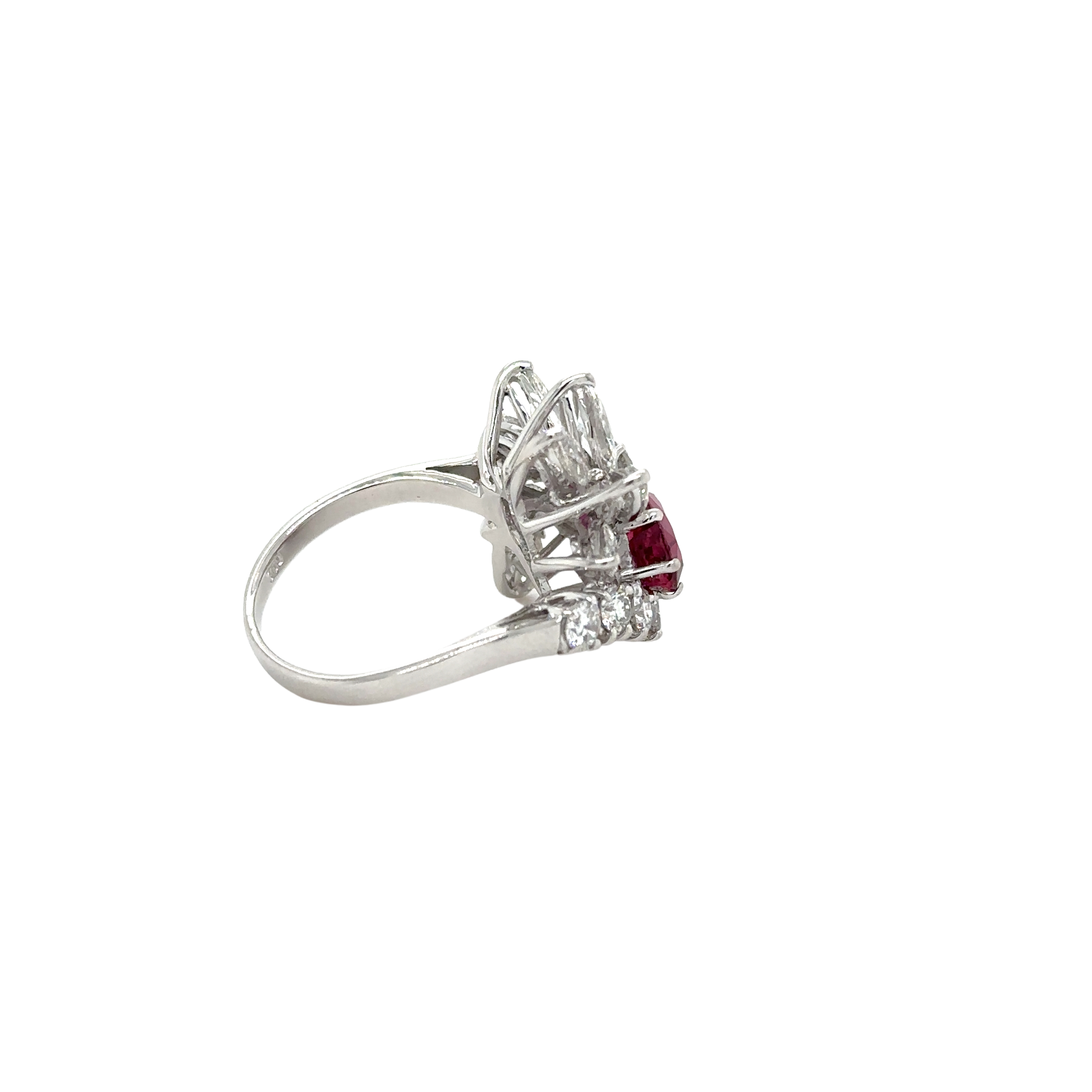 Bague Cocktail - Rubis et Diamants