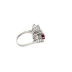 Bague Cocktail - Rubis et Diamants
