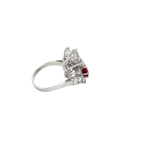 Bague Cocktail - Rubis et Diamants