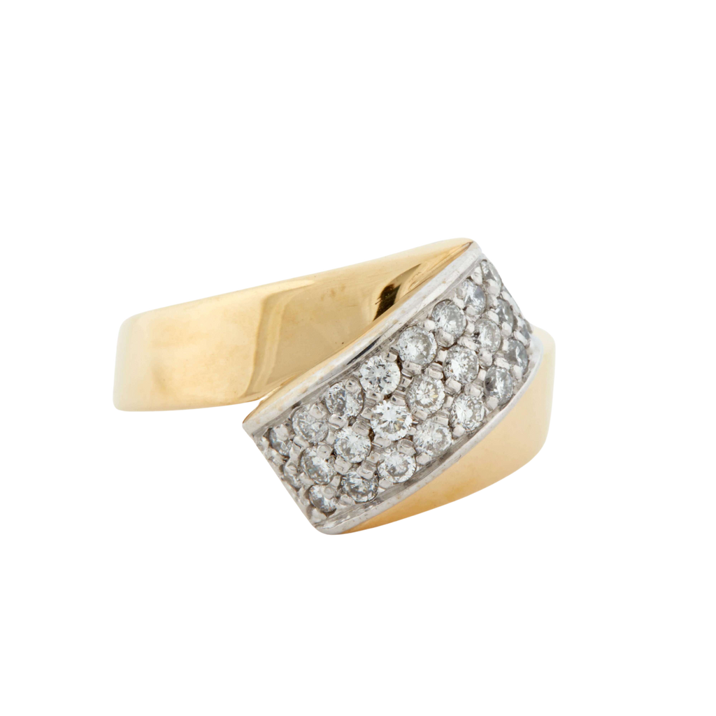 Bague Deux Ors et Diamants