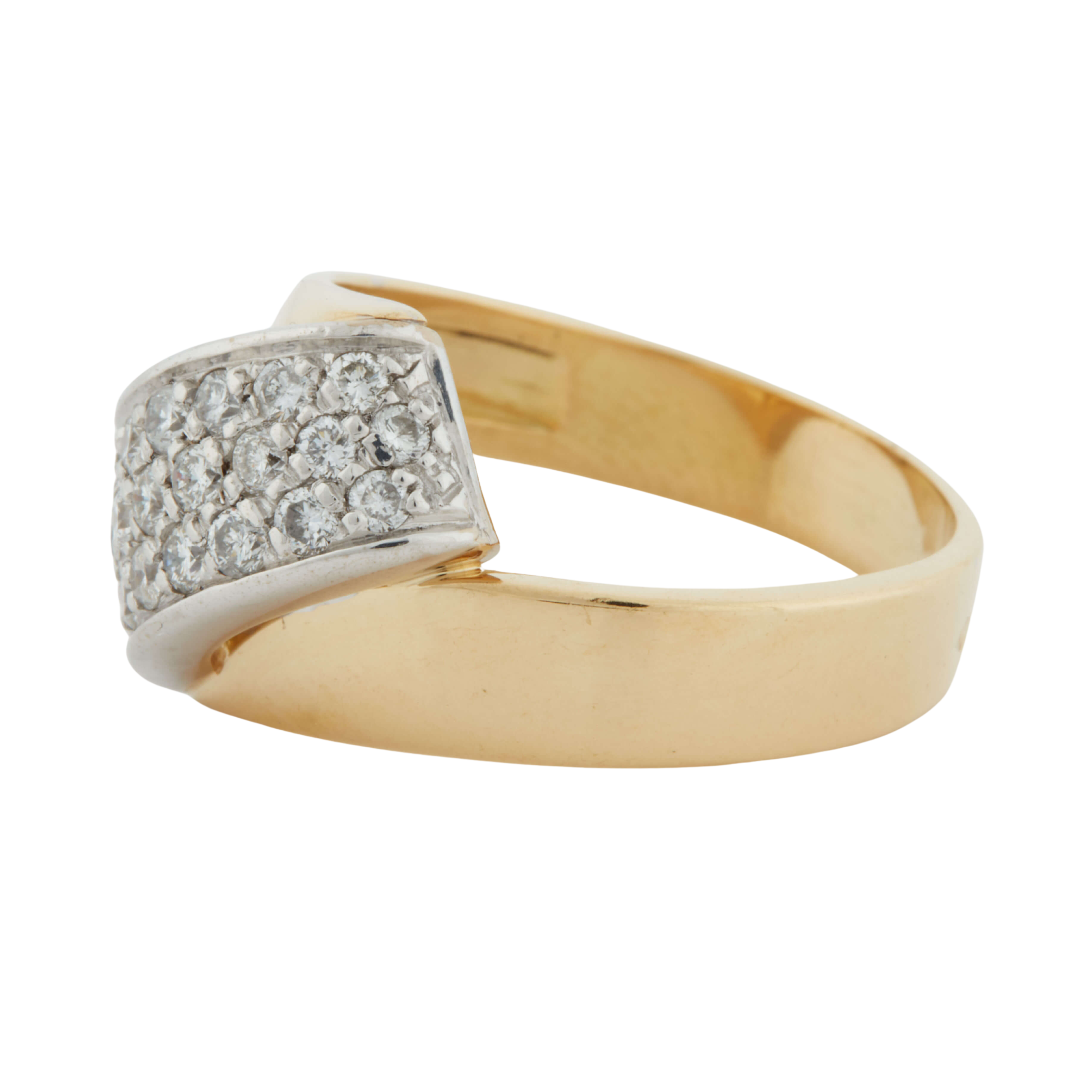 TWO GOLD RING - DIAMONDS 