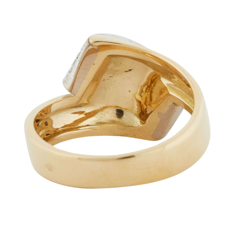 TWO GOLD RING - DIAMONDS 