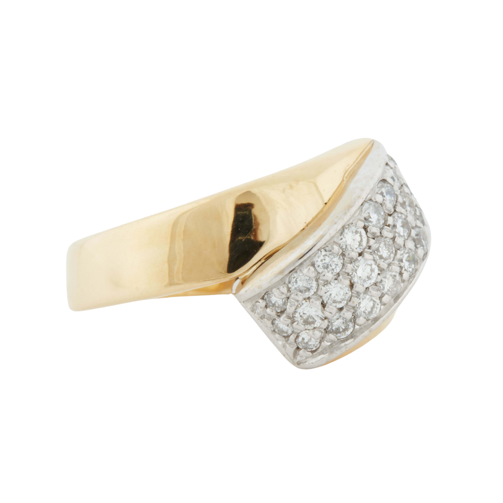 Bague Deux Ors et Diamants