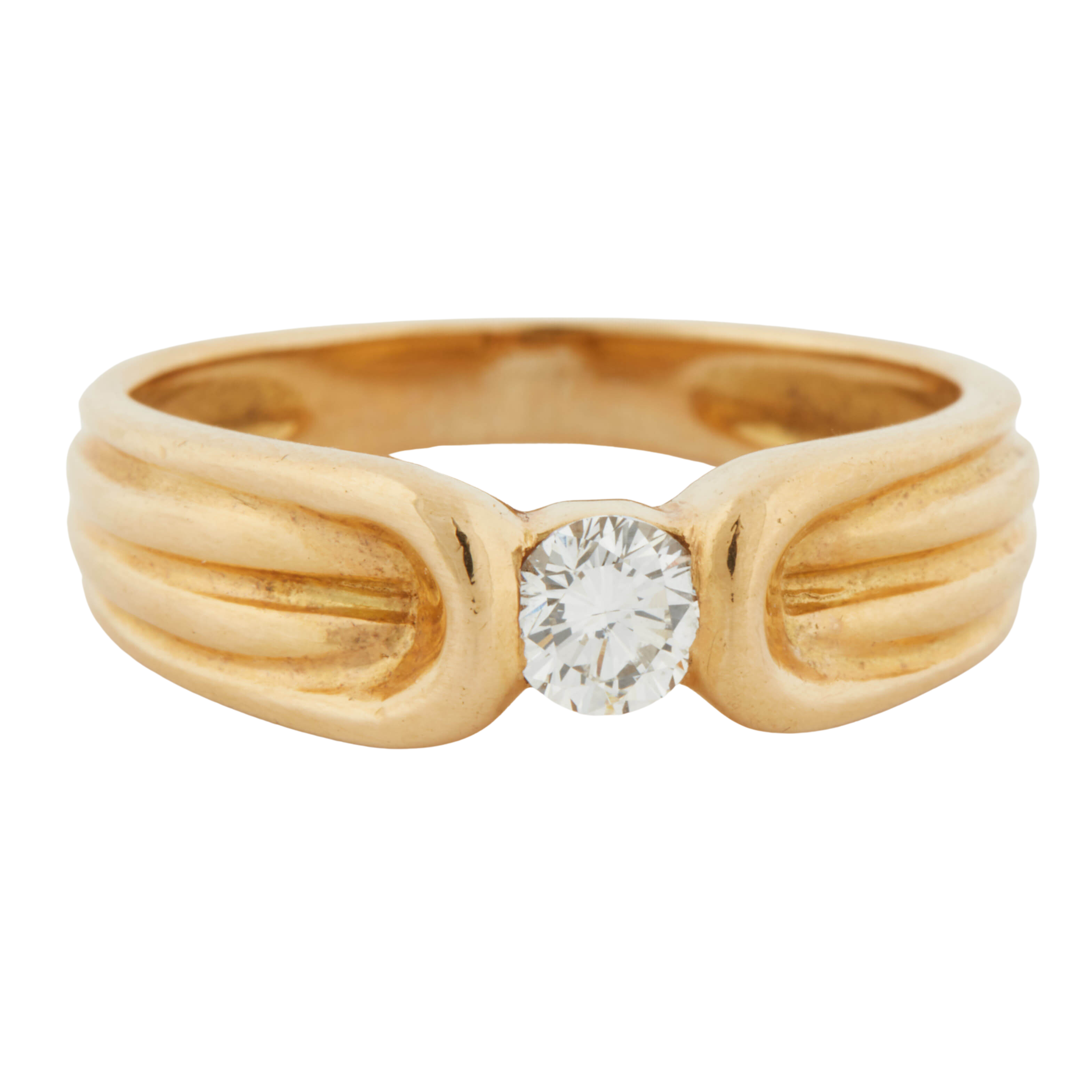 Bague Or Jaune et Diamant