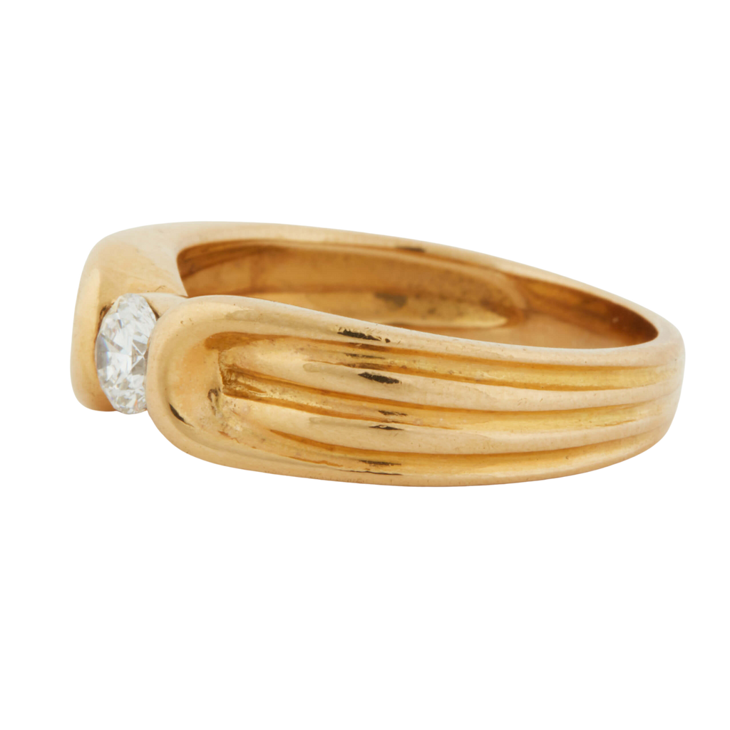 Bague Or Jaune et Diamant