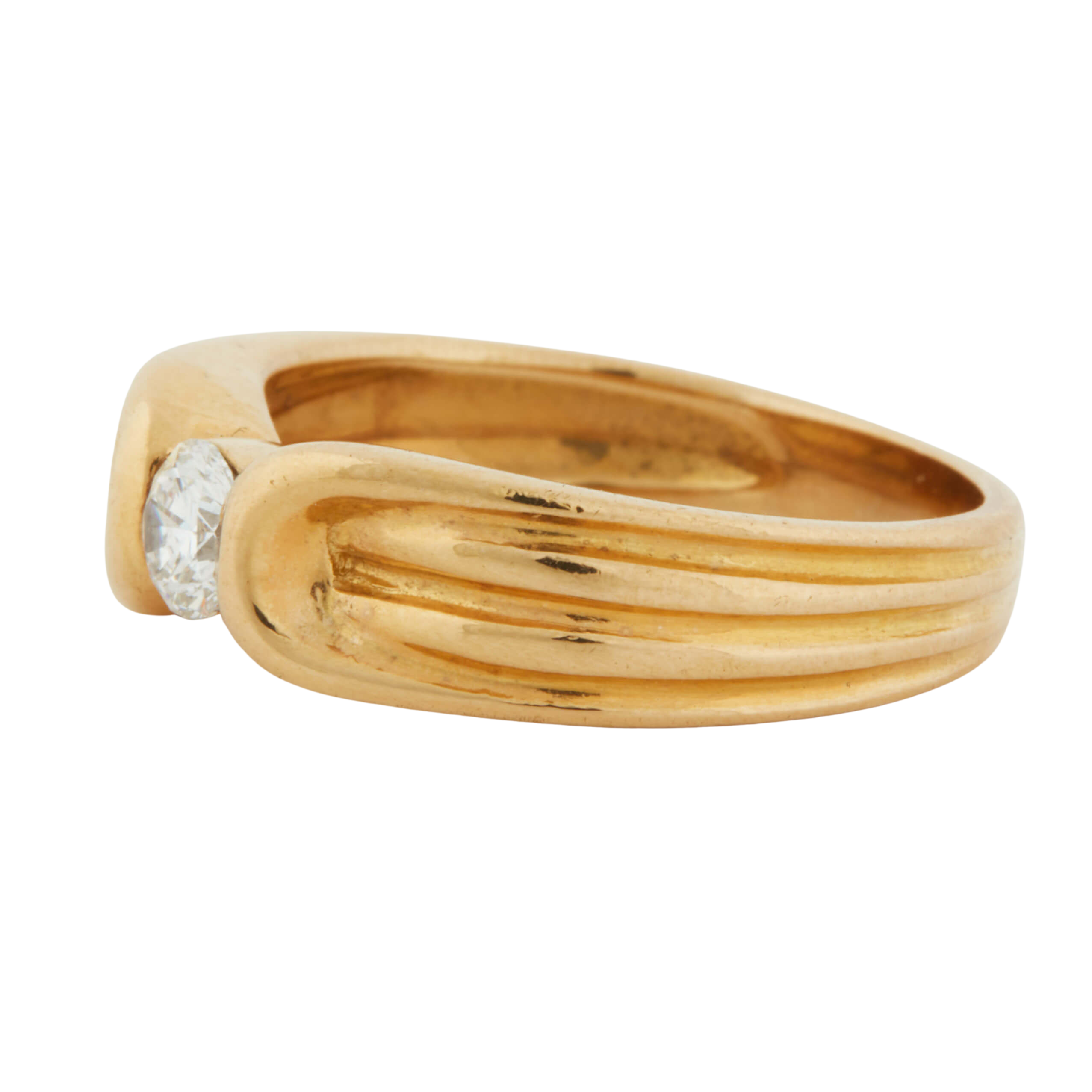 Bague Or Jaune et Diamant