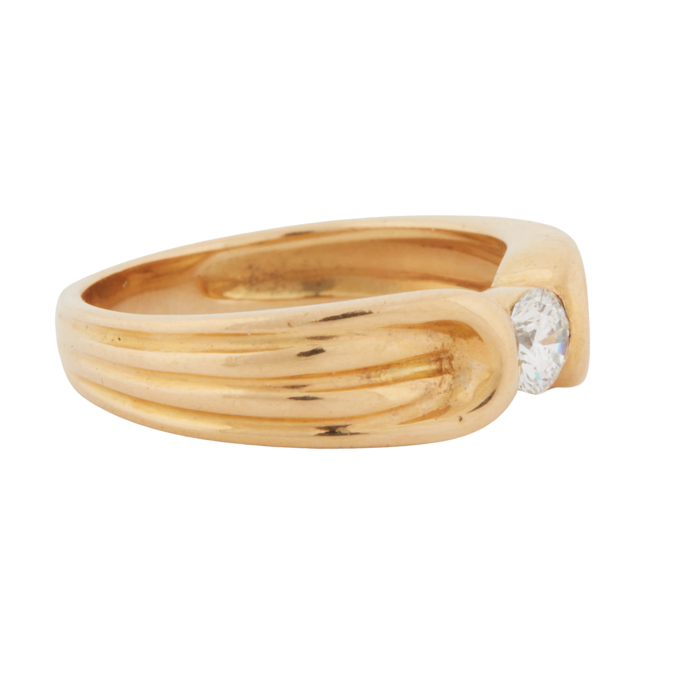 Bague Or Jaune et Diamant