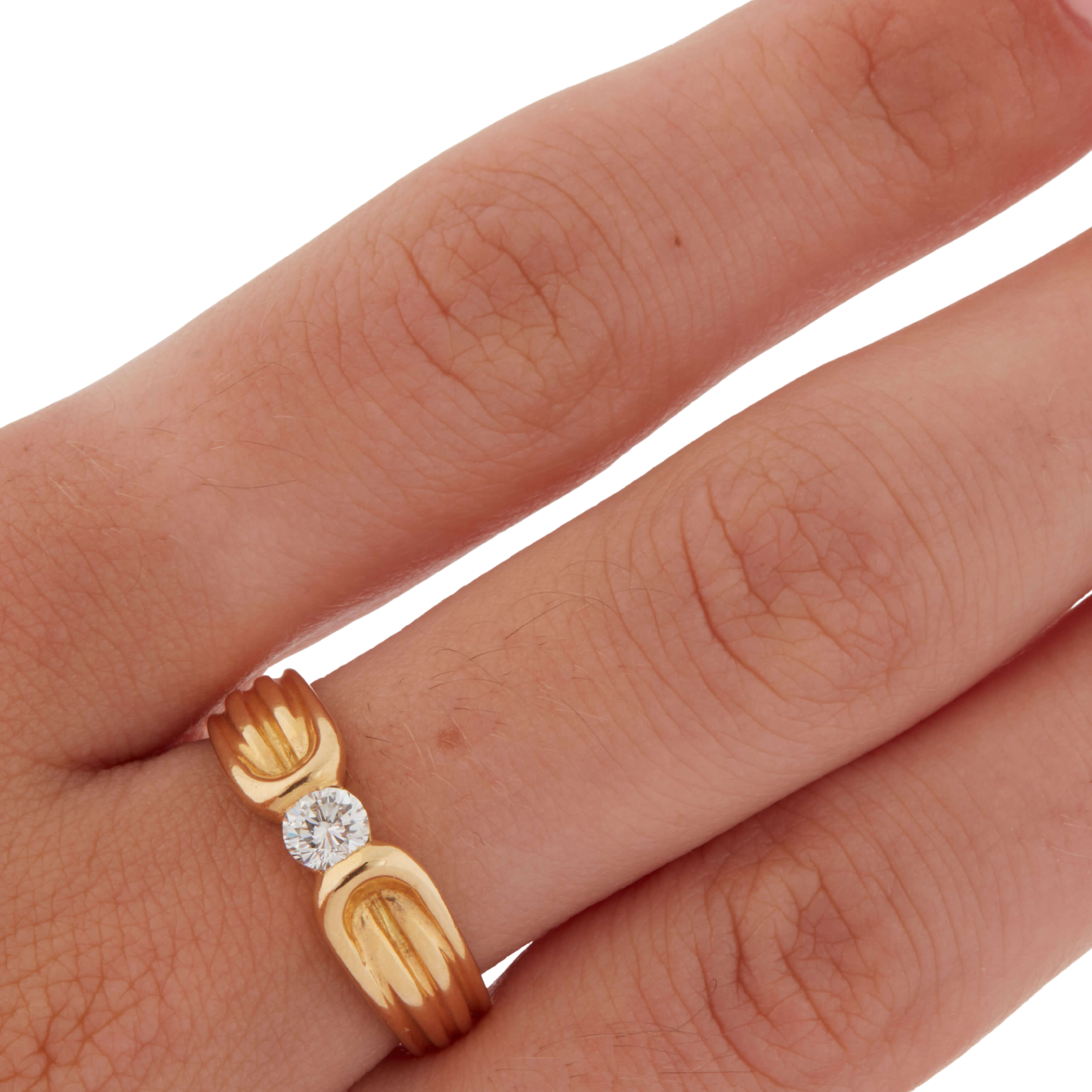 BAGUE EN OR JAUNE 18 CARATS