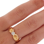 Bague Or Jaune et Diamant
