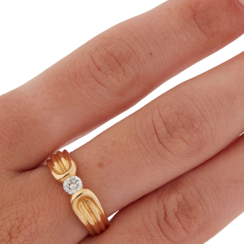 BAGUE EN OR JAUNE 18 CARATS