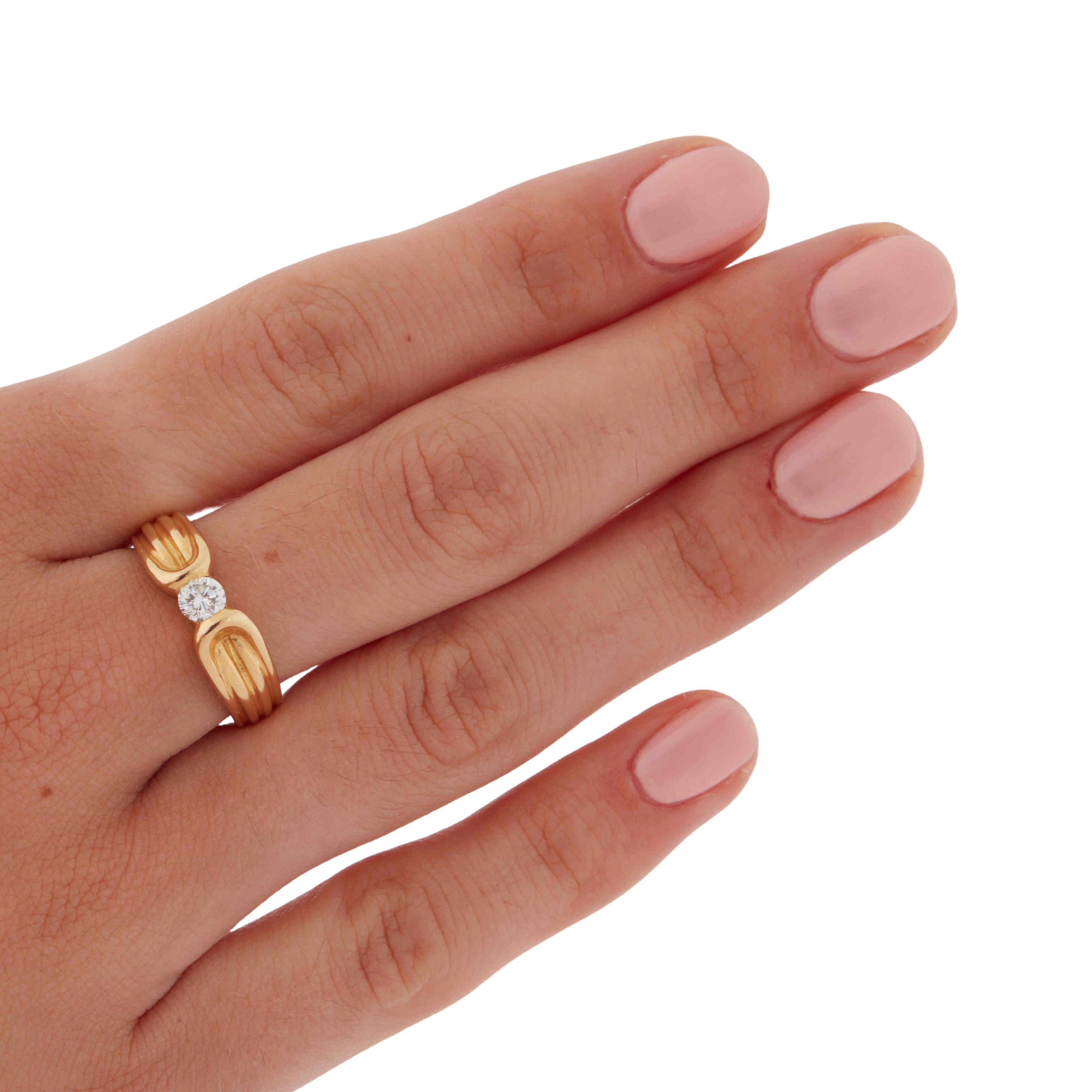 Bague Or Jaune et Diamant