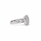 Bague Or blanc pavage diamants 1,20 carats