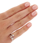 Bague Or blanc - Rubis et Diamant