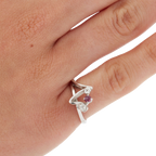 Bague Or blanc - Rubis et Diamant