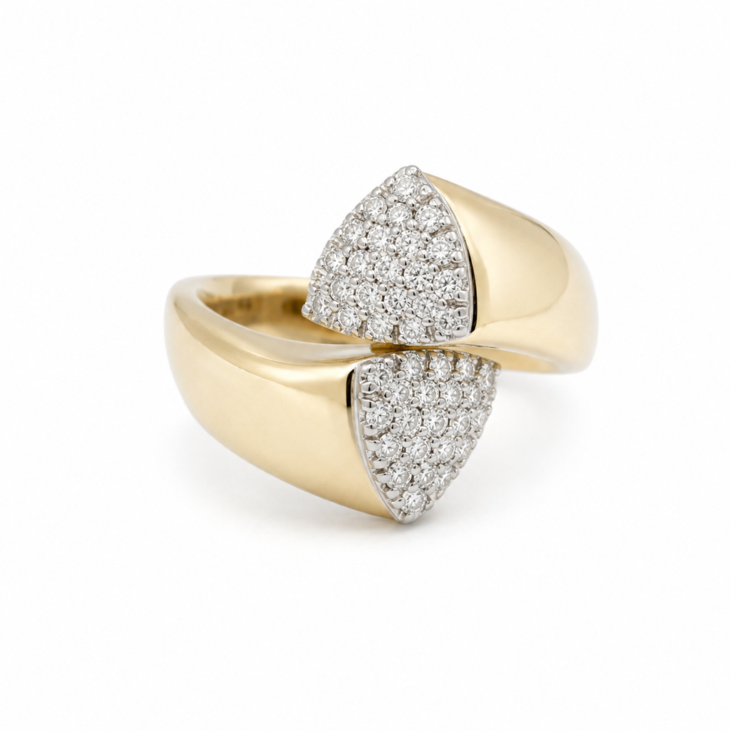 Bague Toi & Moi - Or Jaune et Diamants