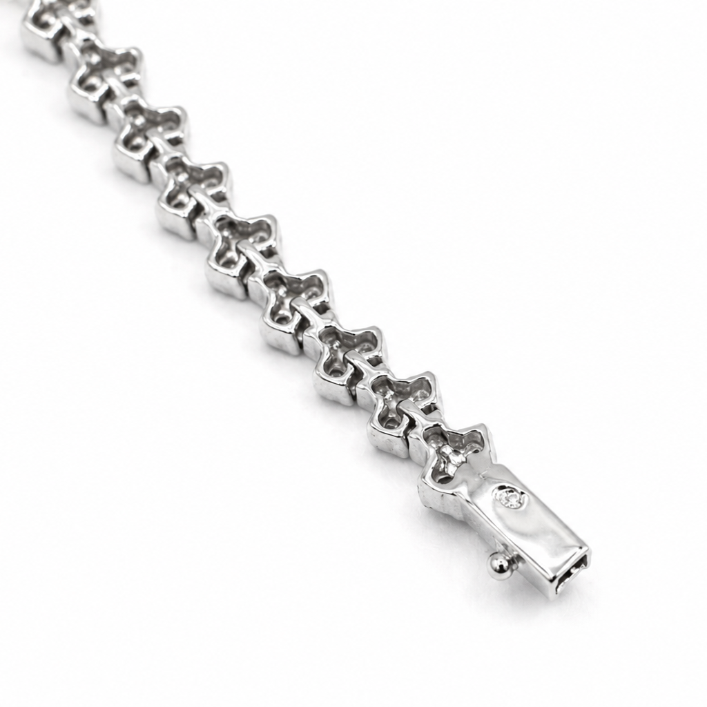 Bracelet Riviere Diamants - Or Blanc