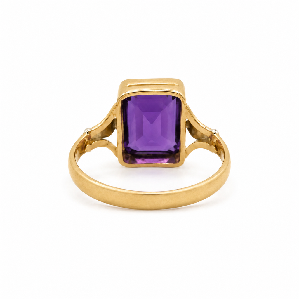 Bague 2 ors - Améthyste