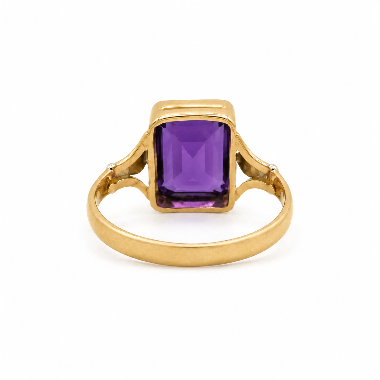 Bague 2 ors - Améthyste