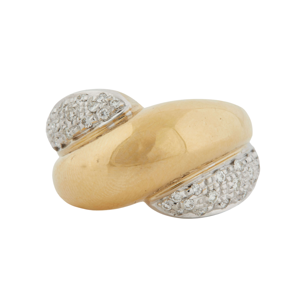 Bague Deux ors - Diamants