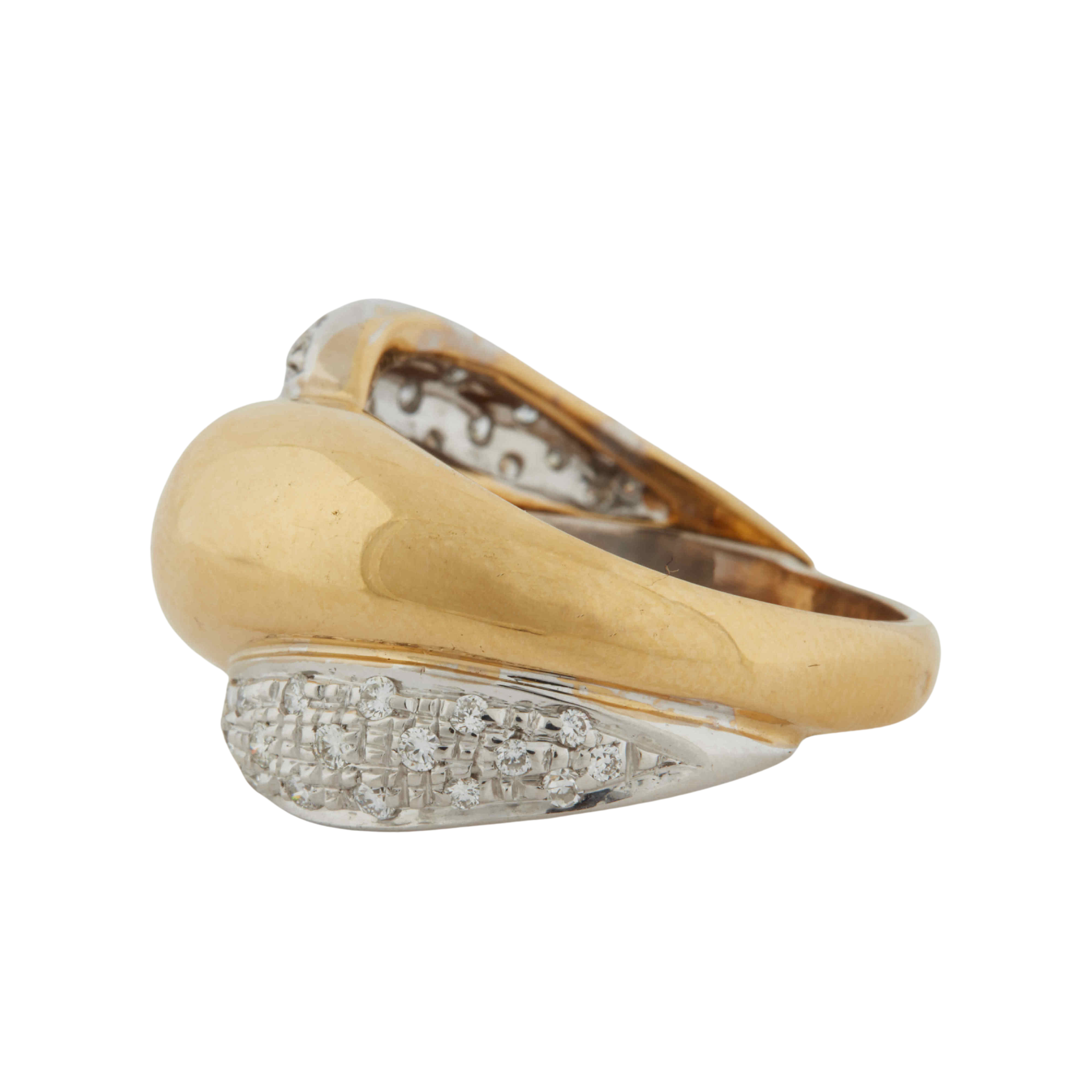 Bague Deux ors - Diamants