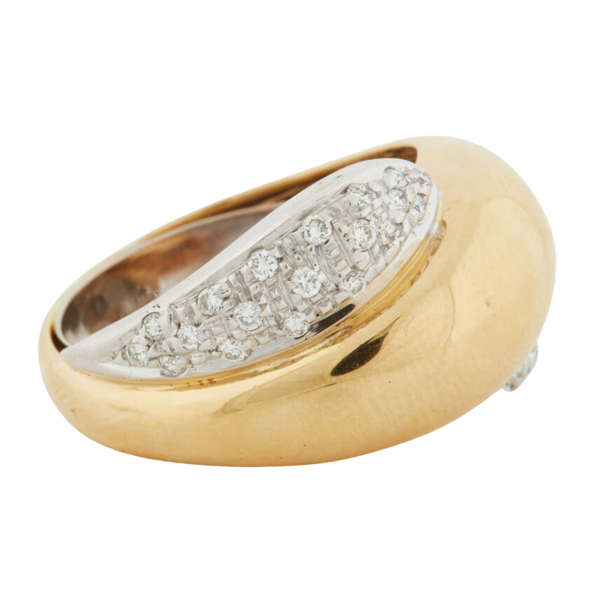 Bague Deux ors - Diamants