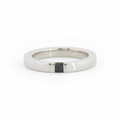 Bague Platine Diamant Noir