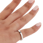 Bague Platine Diamant Noir