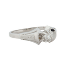 Bague - Or Blanc et Diamant - Epoque 1930