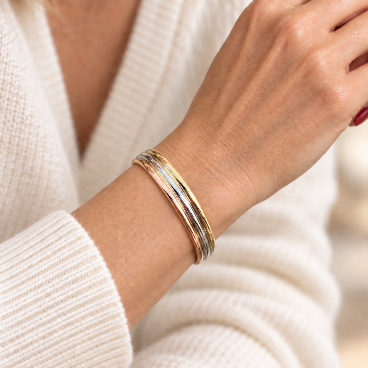 Bracelet Jonc - 3 ors 18 carats
