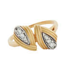 Bague Deux ors et Diamants