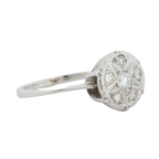 Bague Or Blanc et Diamants