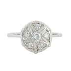 Bague Or Blanc et Diamants