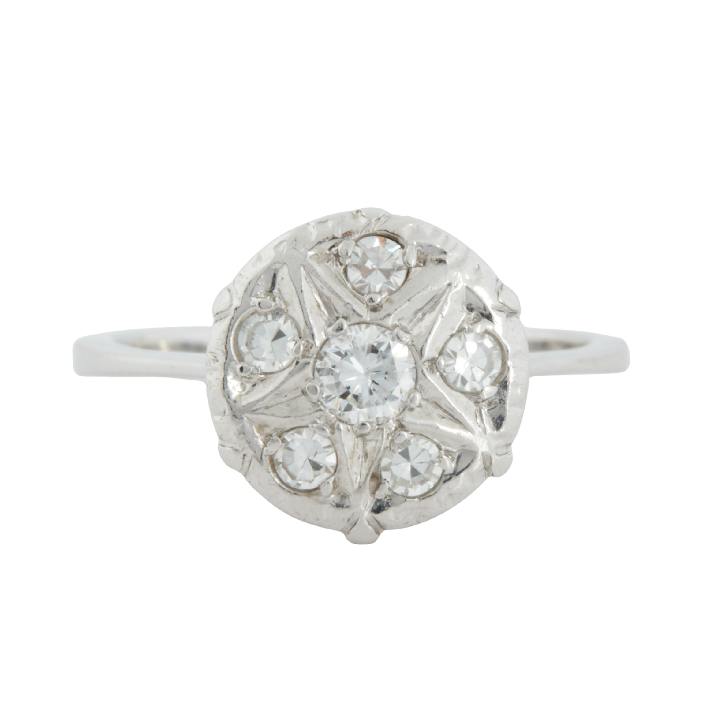 Bague Or Blanc et Diamants